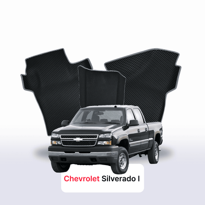 Autokoberce EVAMATS pro Chevrolet Silverado(GMT800) 1 gen 1998-2007 r. PICK-UP dvojkabina