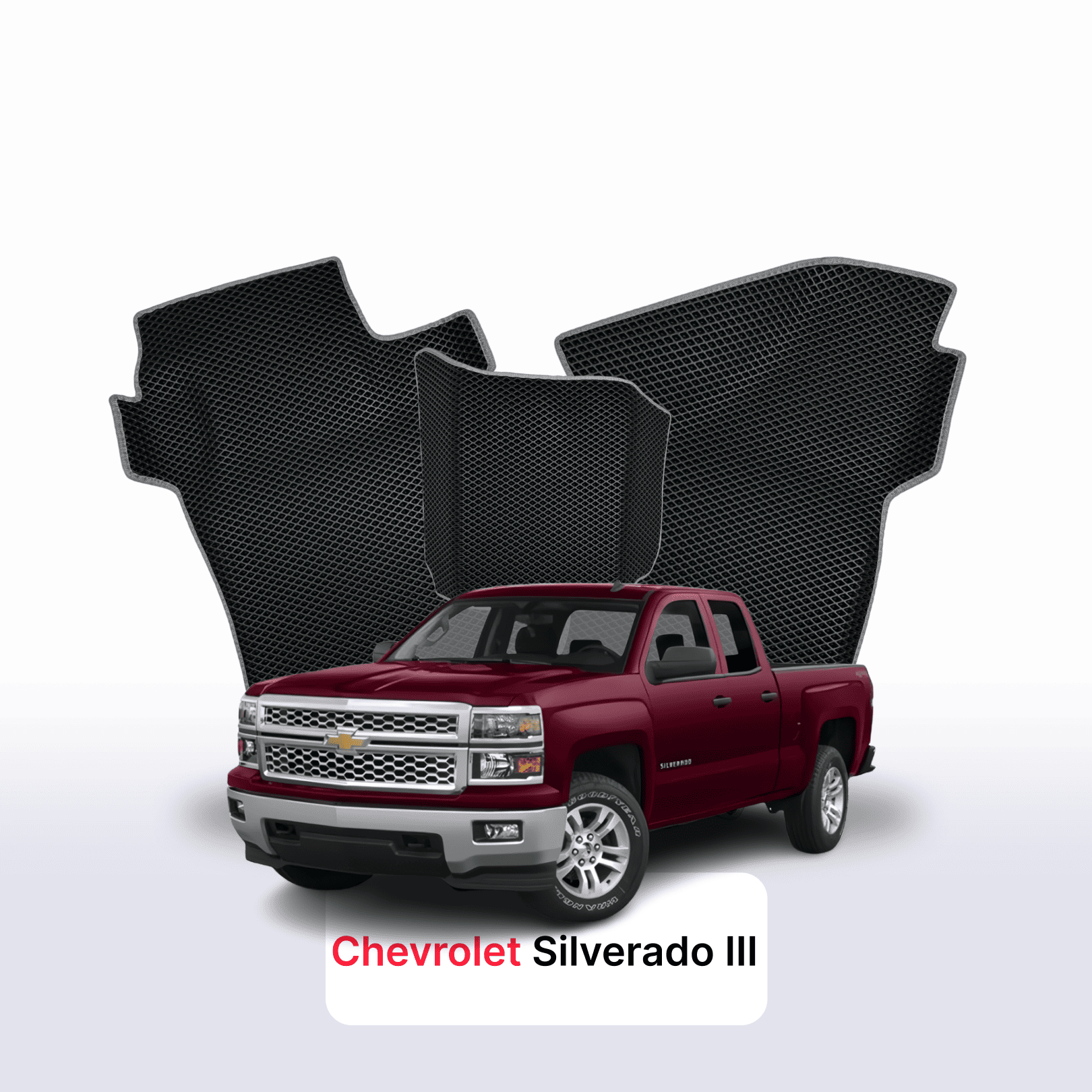 Autokoberce EVAMATS pro Chevrolet Silverado(GMTK2XX) 3 gen 2013-2015 r. PICK-UP prodloužená kabina
