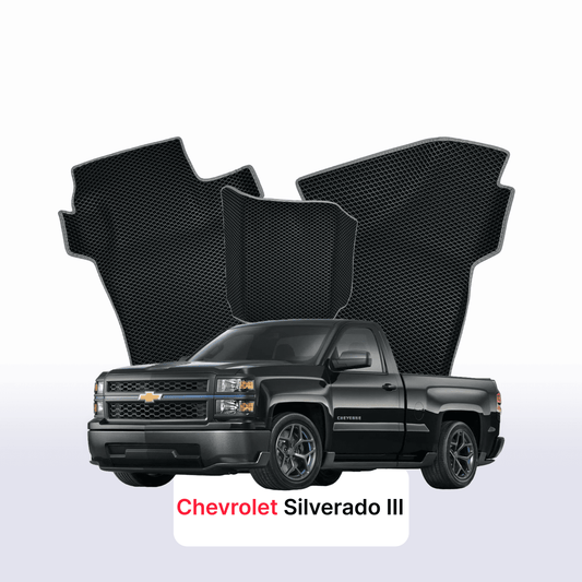 Autokoberce EVAMATS pro Chevrolet Silverado(GMTK2XX) 3 gen 2013-2019 rok PICK-UP jednokabinová Regular Autokoberce EVAMATS pro Chevrolet Silverado(GMTK2XX) 3 gen 2013-2019 rok PICK-UP jednokabinová Regular