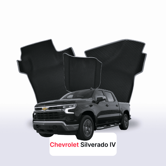 Autokoberce EVAMATS pro Chevrolet Silverado(T1XX) 4 gen 2019-2025 rok PICK-UP dvoukabina Grew