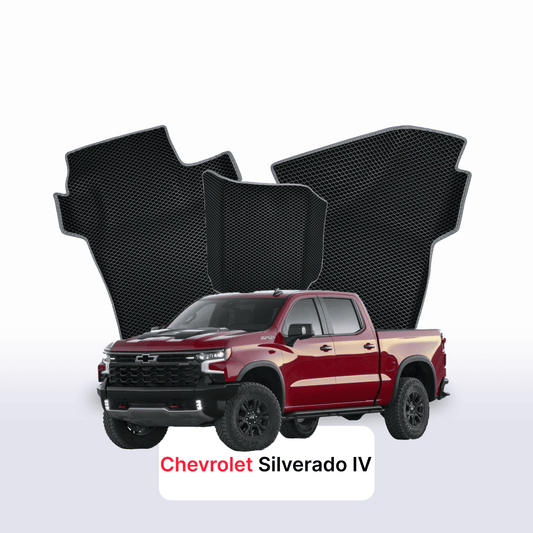 Autokoberce EVAMATS pro Chevrolet Silverado(T1XX) 4 gen 2019-2025 rok Pick-up dvoukabina ZR2