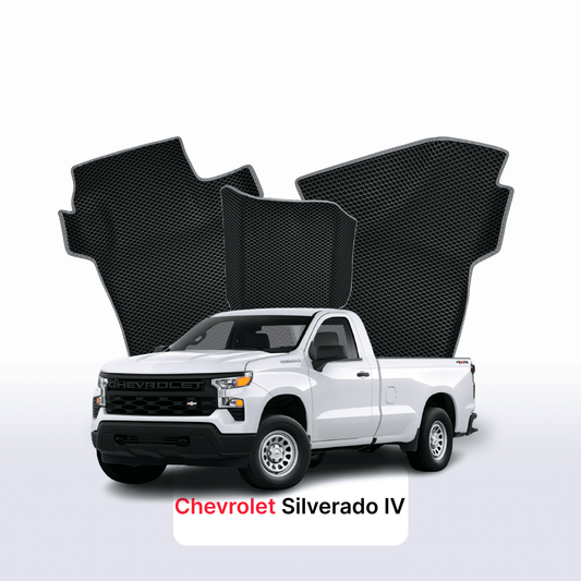 Autokoberce EVAMATS pro Chevrolet Silverado(T1XX) 4 gen 2019-2025 rok PICK-UP jednokabinová Regular Autokoberce EVAMATS pro Chevrolet Silverado(T1XX) 4 gen 2019-2025 rok PICK-UP jednokabinová Regular
