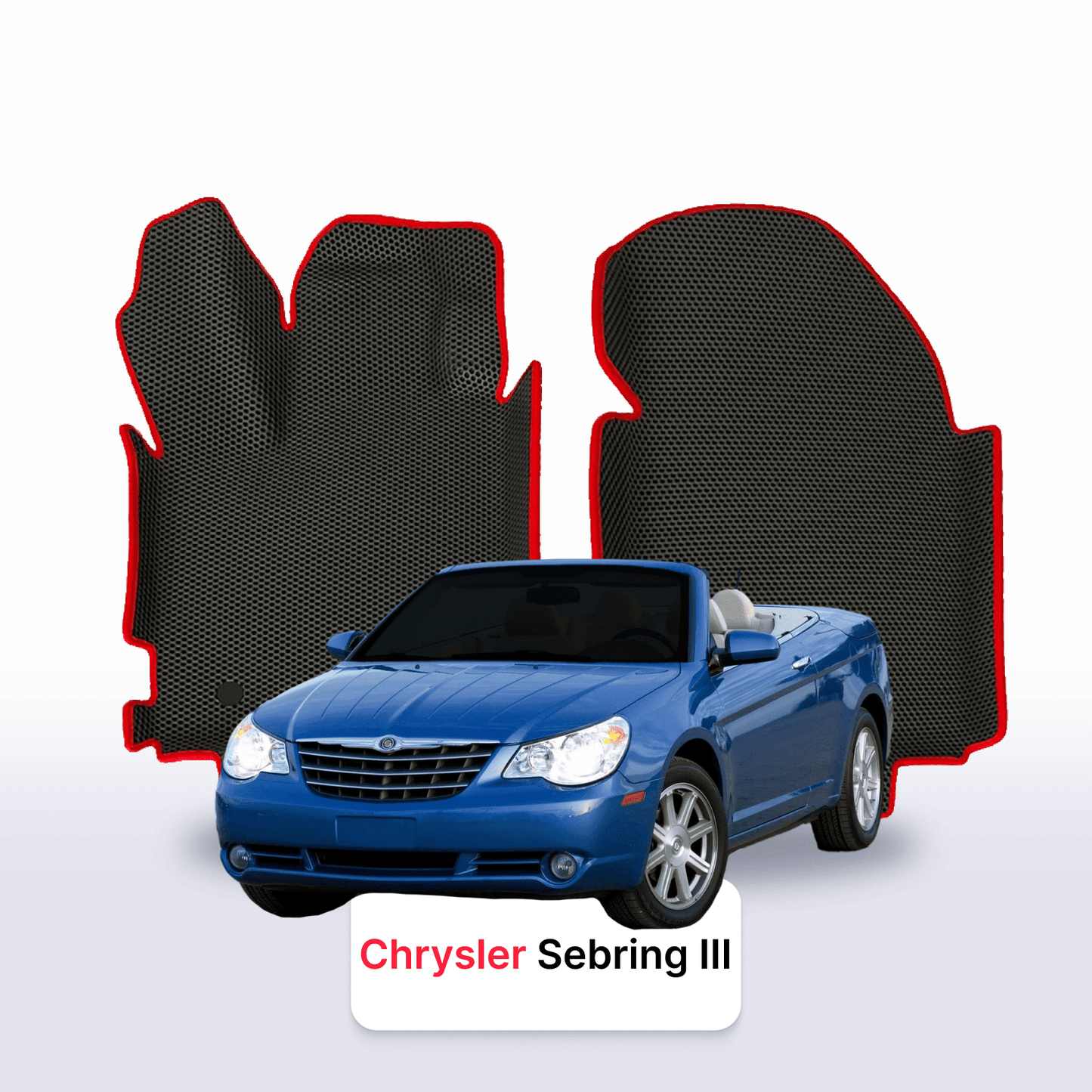 Autokoberce EVAMATS pro Chrysler Sebring 3 gen 2006-2010 rok CABRIO