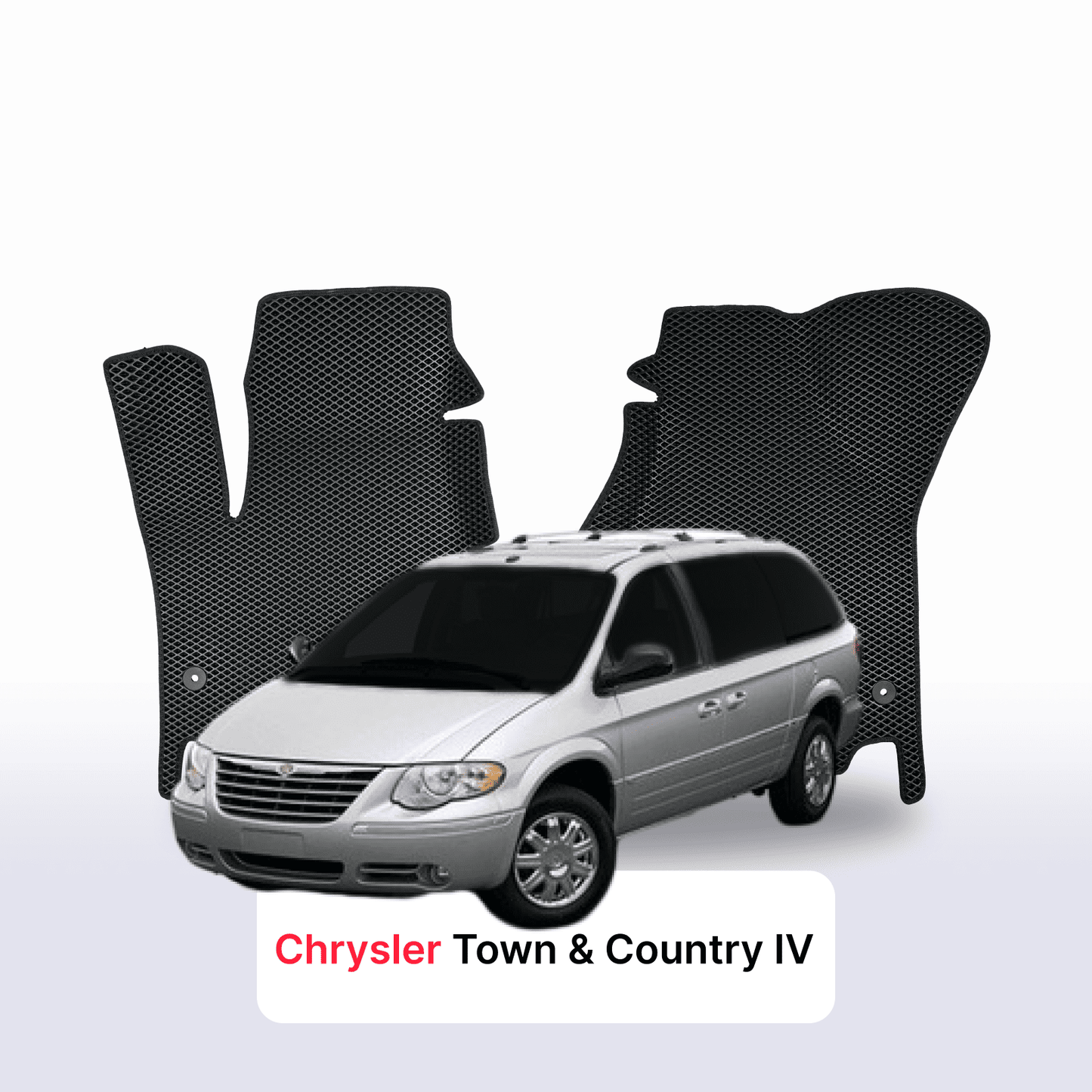 Autokoberce EVAMATS pro Chrysler Town & Country 4 gen 2000-2007 rok MINIVAN