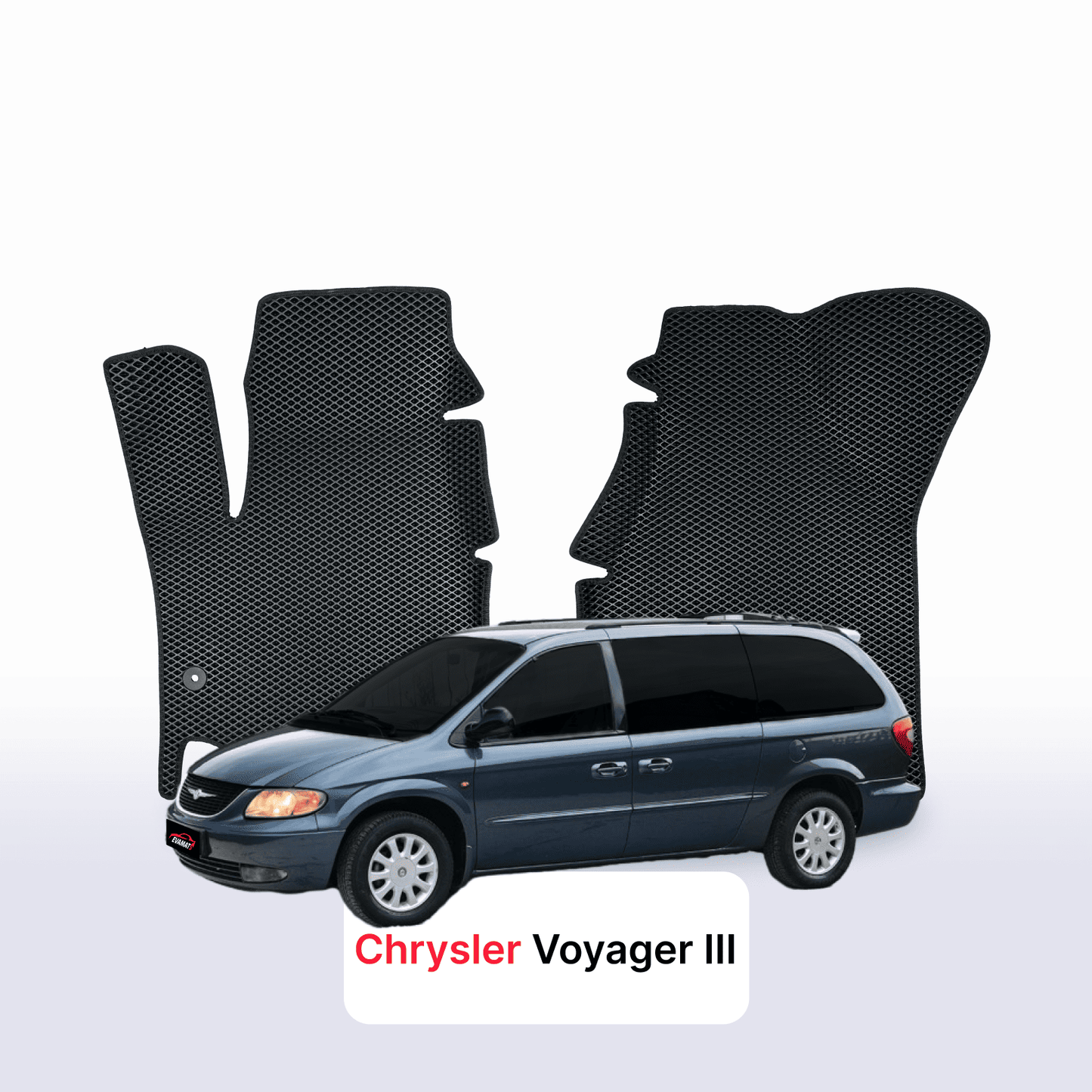 Autokoberce EVAMATS pro Chrysler Voyager 3 gen 1995-2001 rok MINIVAN