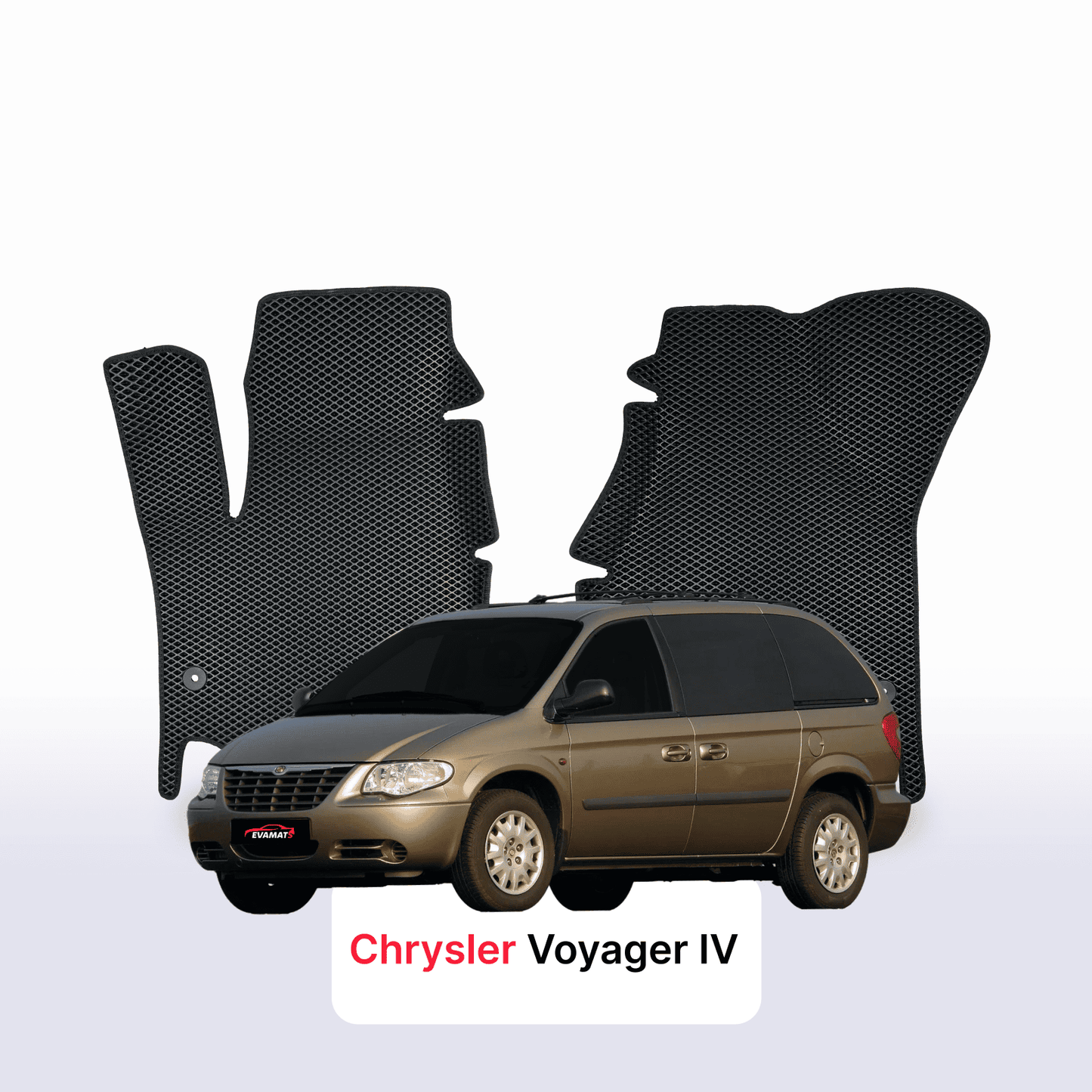 Autokoberce EVAMATS pro Chrysler Voyager 4 gen 2000-2008 rok MINIVAN