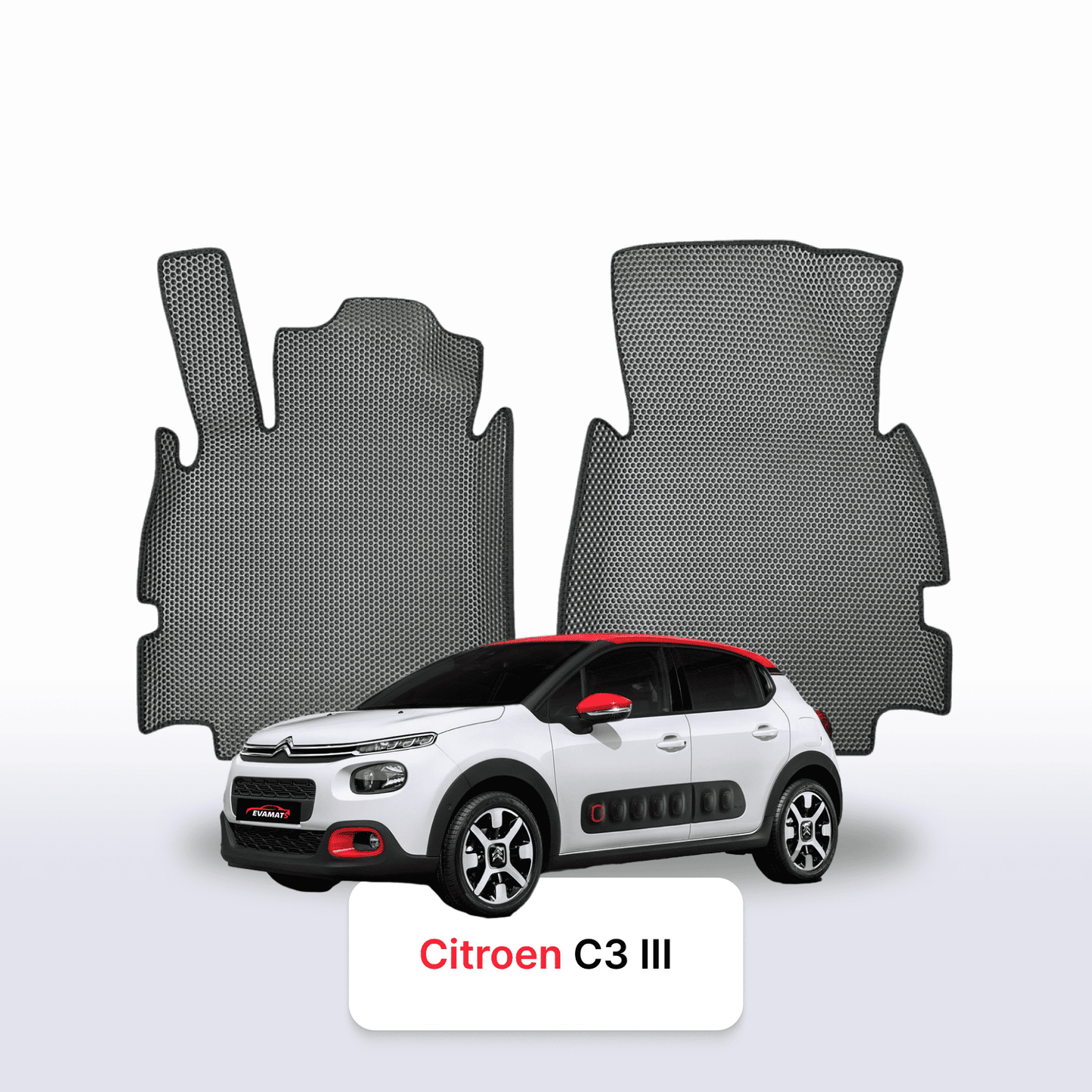 Autokoberce EVAMATS pro Citroen C3 3 gen 2016-2024 rok HATCHBACK 5dv.