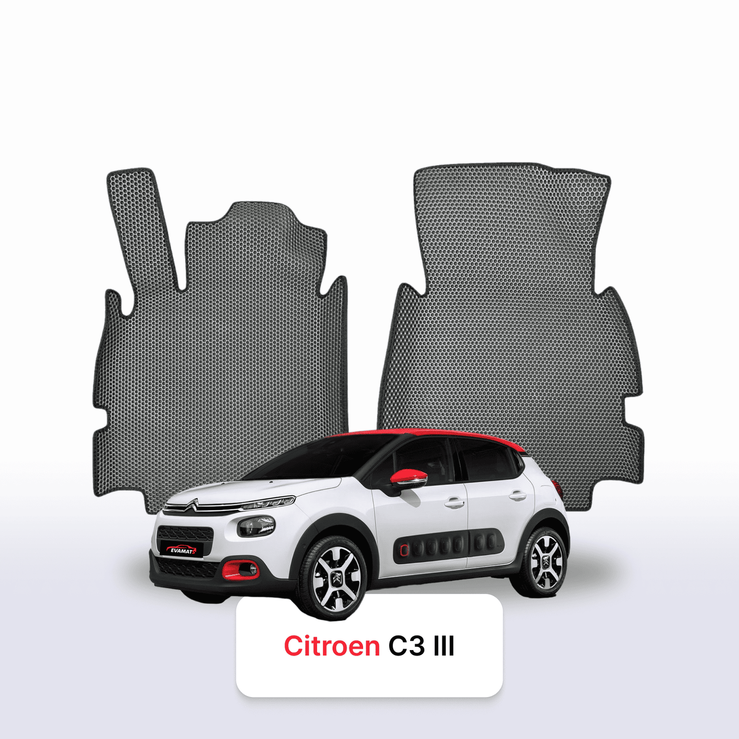 Autokoberce EVAMATS pro Citroen C3 3 gen 2016-2024 r. HATCHBACK 5 dveří
