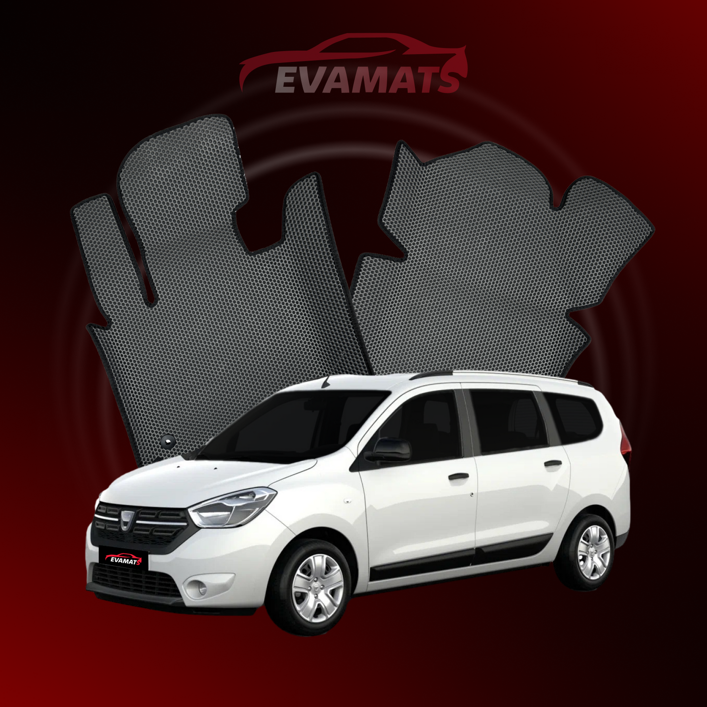 Autokoberce EVAMATS pro Dacia Lodgy 1 gen 2012-2025 rok MINIVAN