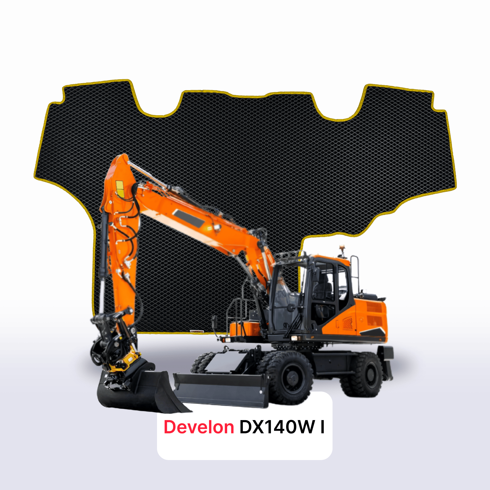 Autokoberce EVAMATS pro Develon DX140W 1 gen 2014-2028 r. BAGR