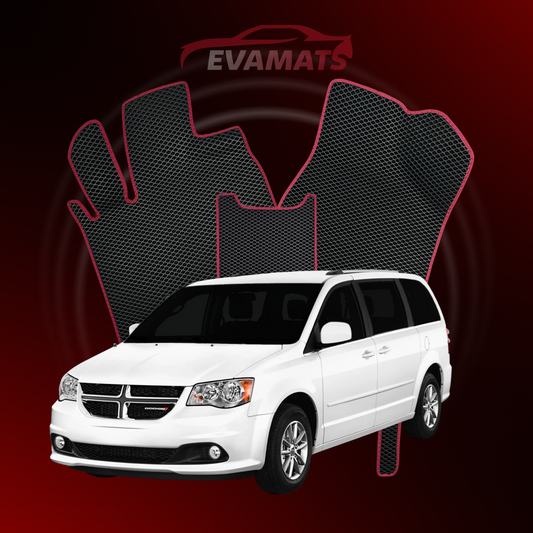 Autokoberce EVAMATS pro Dodge Grand Caravan 5 gen 2007-2020 rok MINIVAN