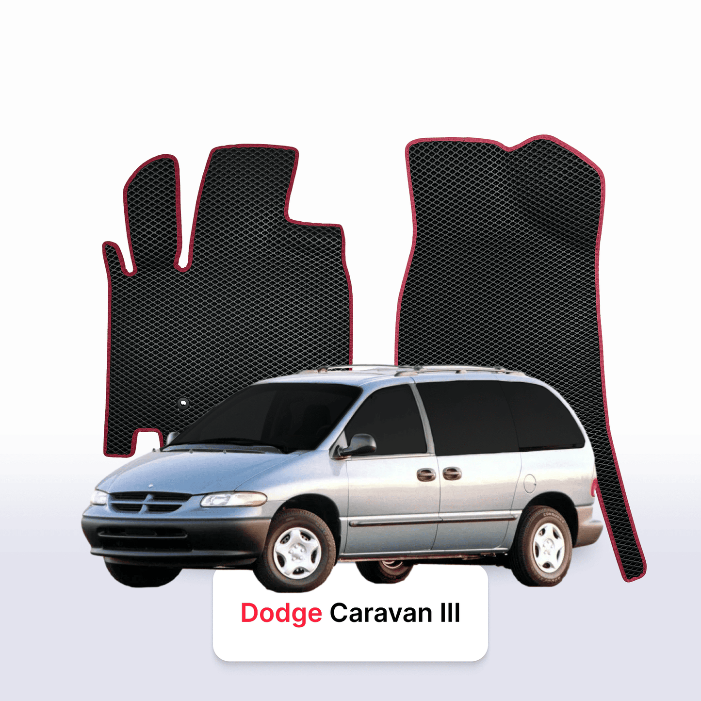 Autokoberce EVAMATS pro Dodge Caravan 3 gen 1995-2000 rok MINIVAN