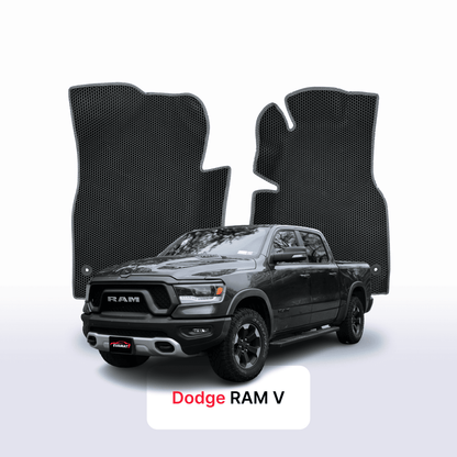 Autokoberce EVAMATS pro Dodge RAM 5 gen 2019-2024 rok PICK-UP dvoukabina