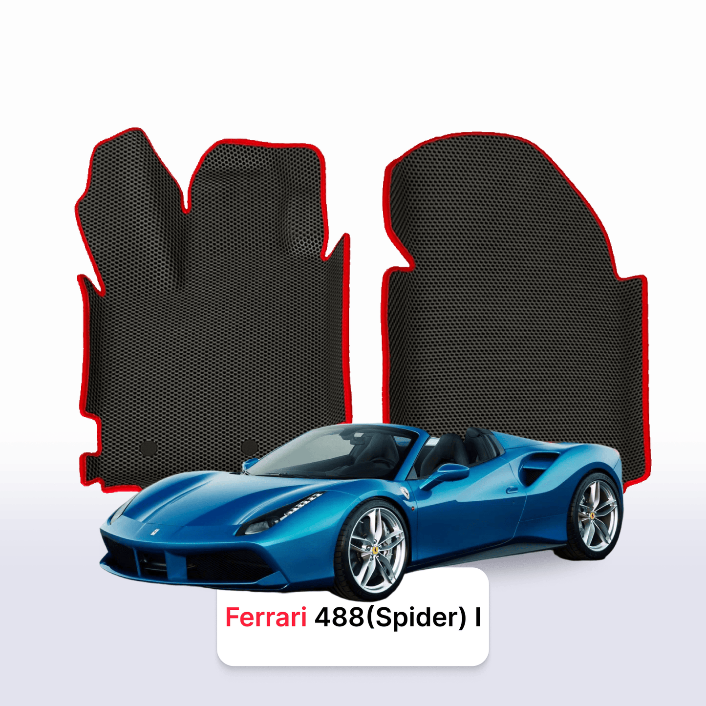 Autokoberce EVAMATS pro Ferrari 488 (Spider) 1 gen 2015-2019 rok ROADSTER