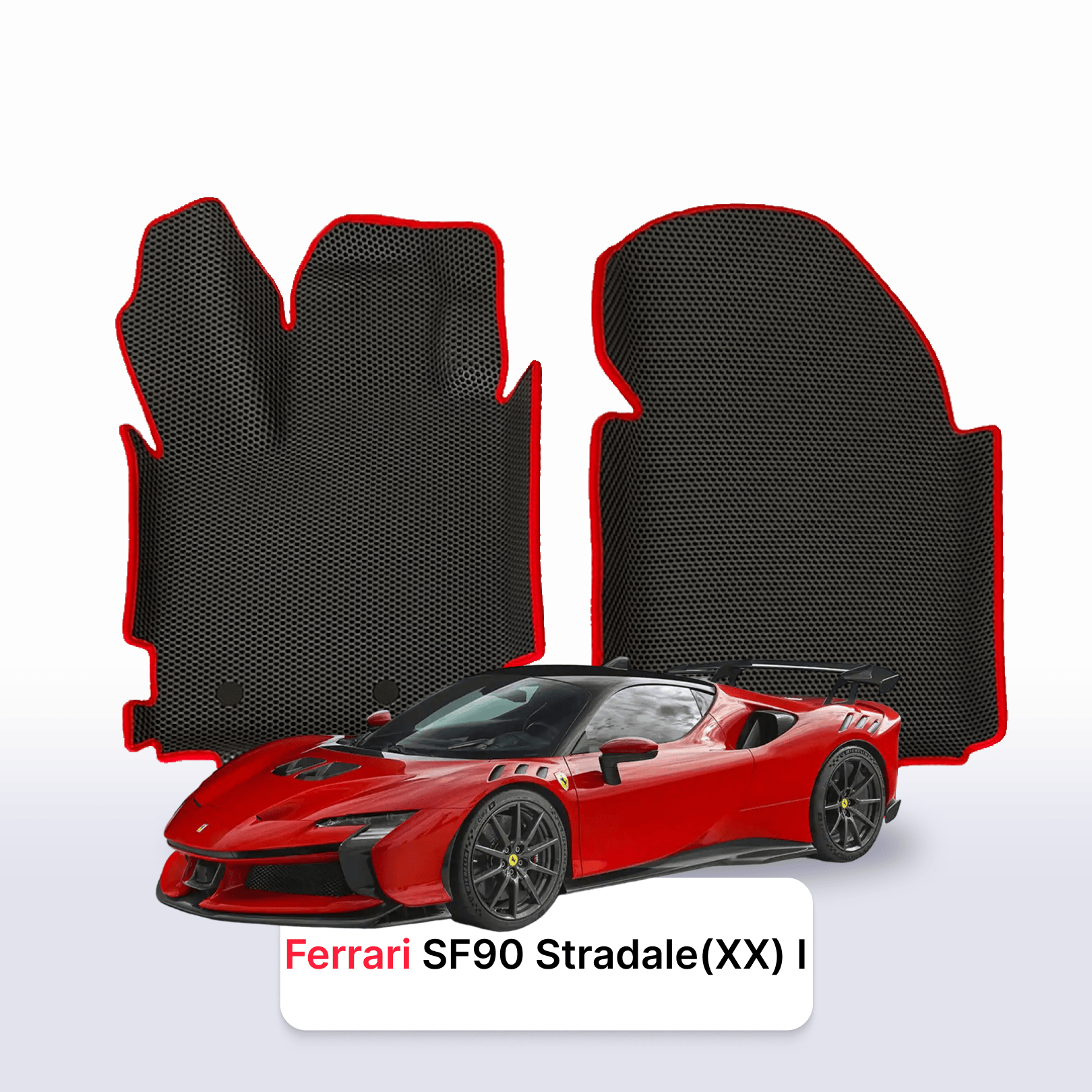 Autokoberce EVA pro Ferrari SF90 Stradale (XX) 1 gen 2019-2028 r. Hybrid KUPÉ