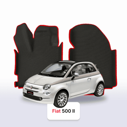 Autokoberce EVAMATS pro Fiat 500 2. gen 2007-2020 rok HATCHBACK 3 dveře CONVERTIBLE