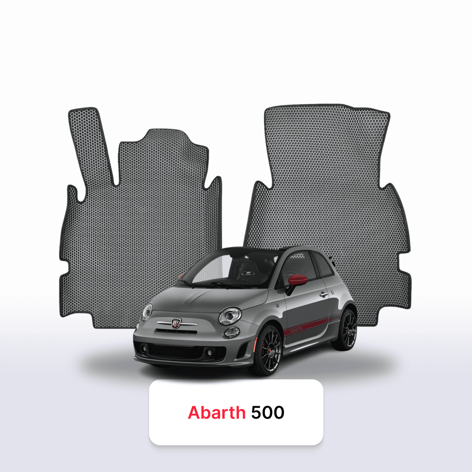 Autokoberce EVA pro Fiat 500(Abarth) 2 gen 2007-2024 r. HATCHBACK 3 dveře KABRIOLET