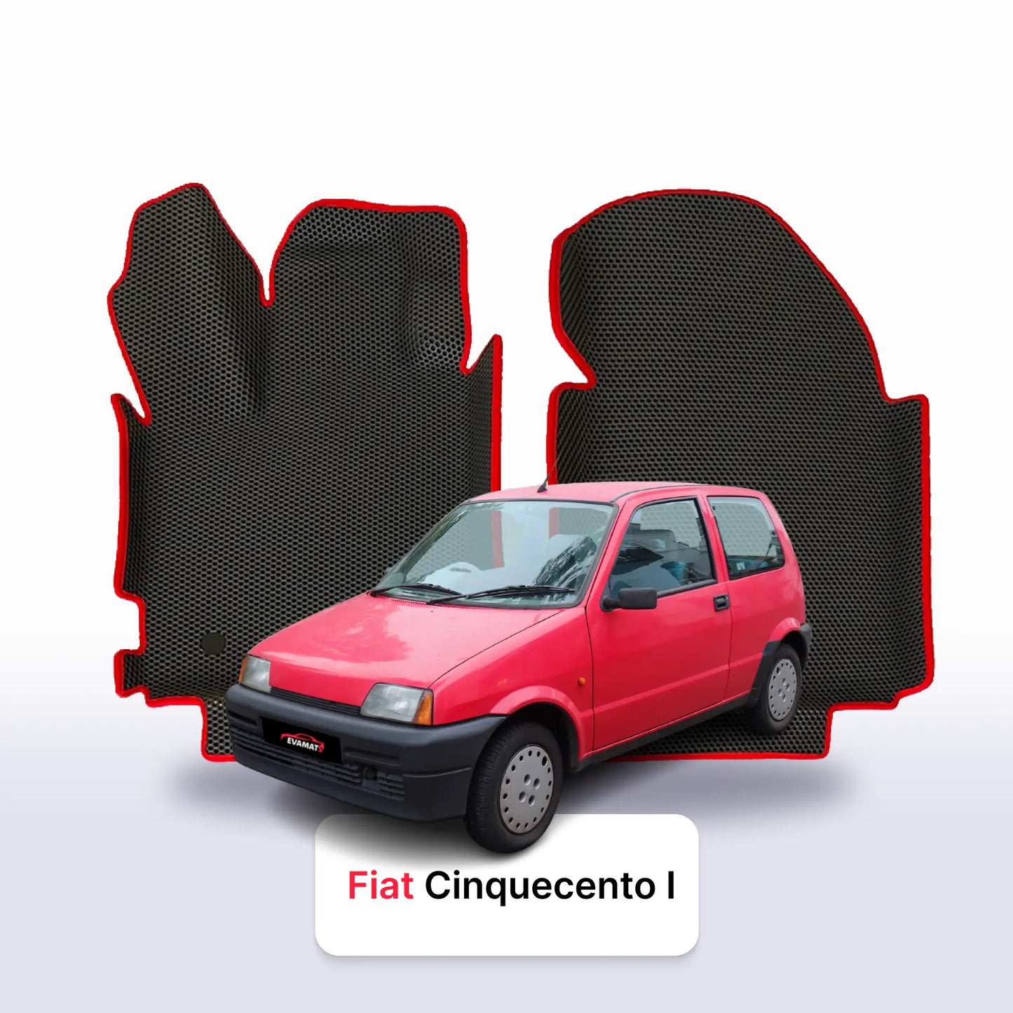 Autokoberce EVAMATS pro Fiat Cinquecento 1. generace 1981-1998 hatchback 3 dveře