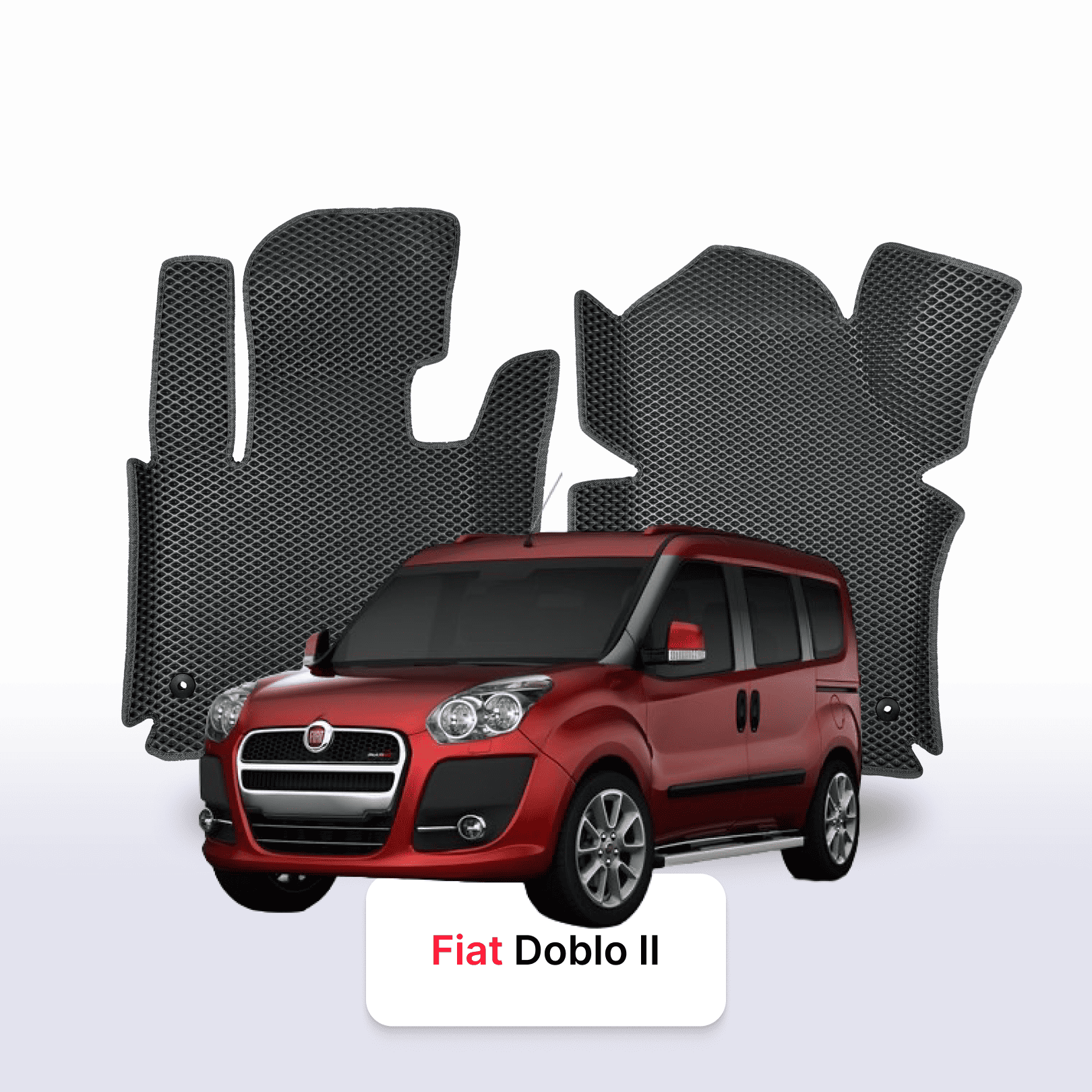 Autokoberce EVAMATS pro Fiat Doblo 2 gen 2010-2022 r. Maxi MINIVAN