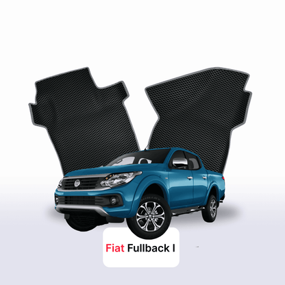 Autokoberce EVAMATS pro Fiat Fullback 1. generace 2016-2020 rok PICK-UP s dvojitou kabinou