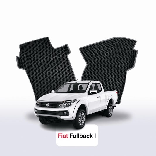 Autokoberce EVAMATS pro Fiat Fullback 1. generace 2016-2020 rok PICK-UP s jeden a půl kabinou