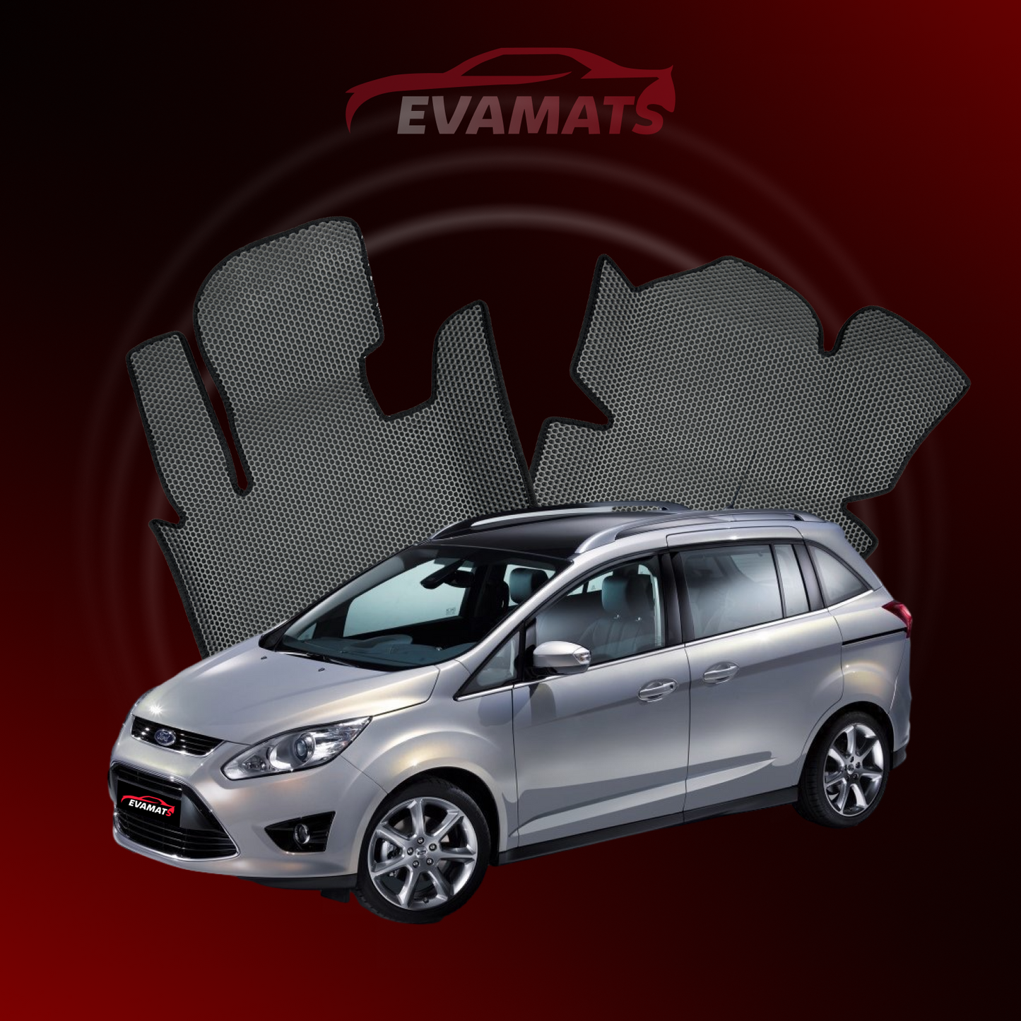 Autokoberce EVAMATS pro Ford C-MAX 2 gen 2010-2019 rok MINIVAN