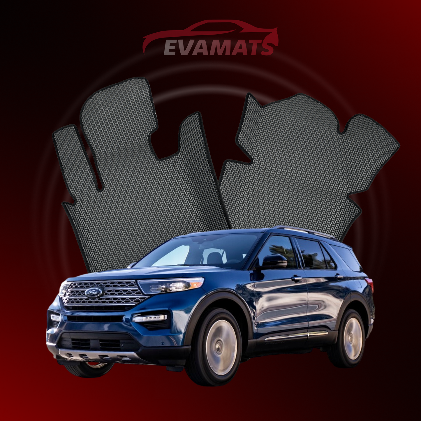 Autokoberce EVAMATS pro SUV Ford Explorer 6 gen 2019-2025 rok