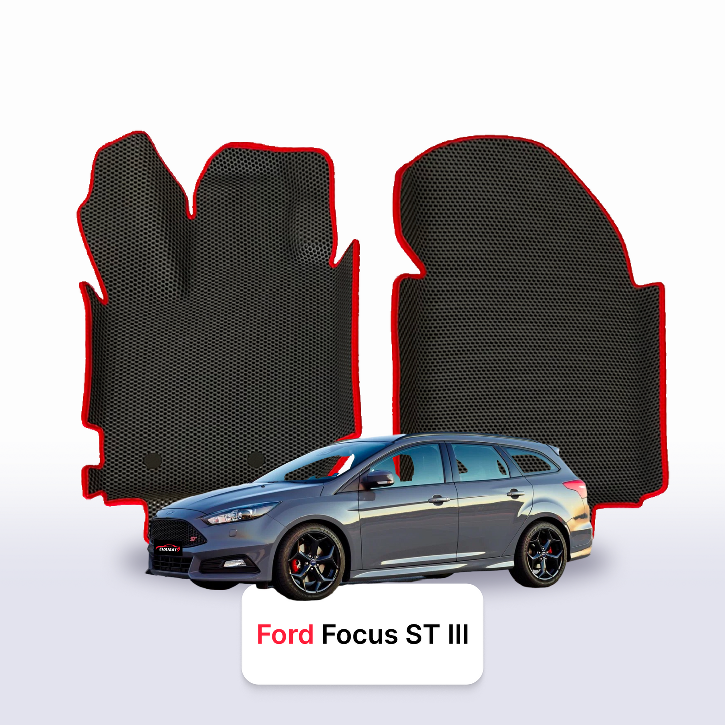 Autokoberce EVA pro Ford Focus ST(MK3) 3 gen 2012-2018 r. KOMBI