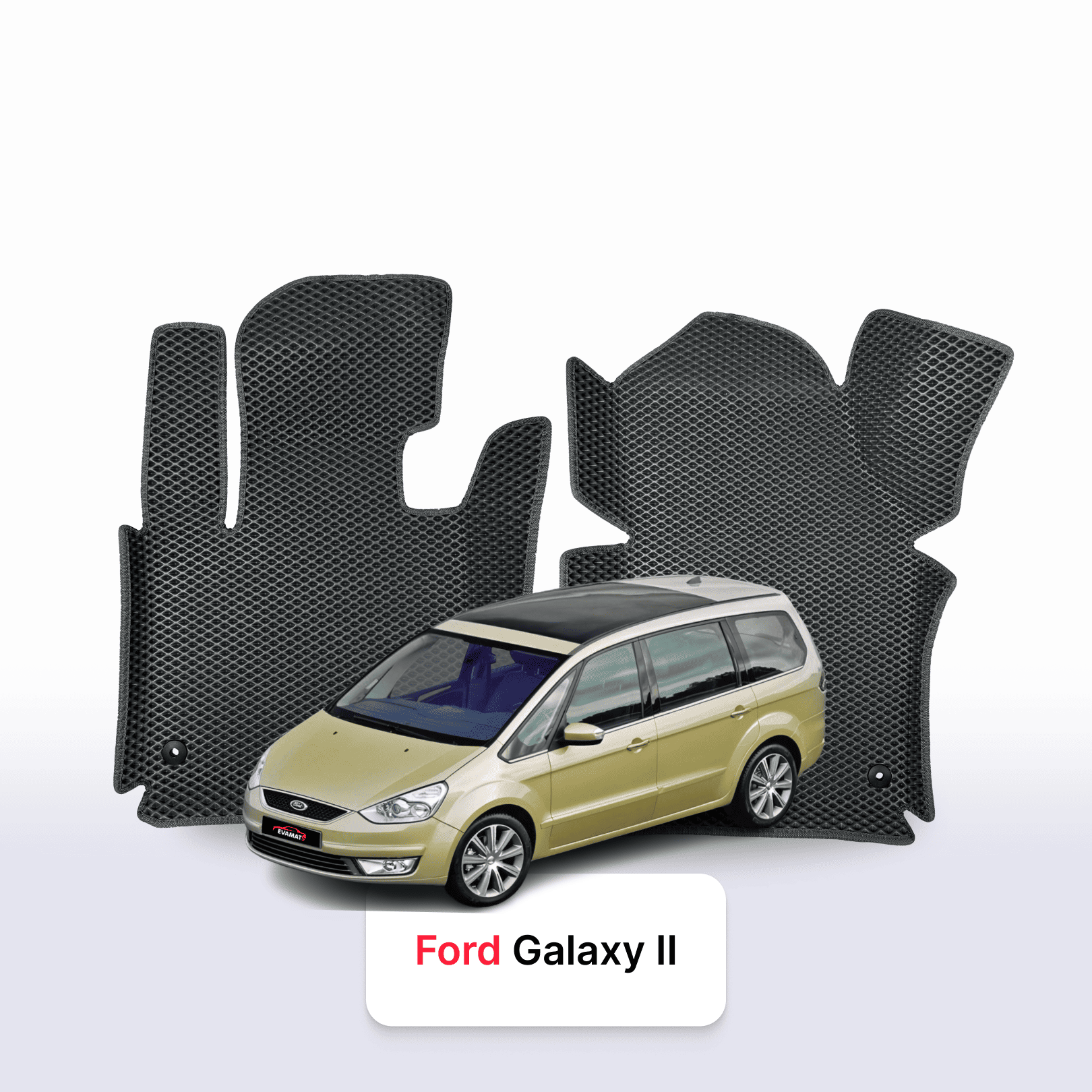 Autokoberce EVA pro Ford Galaxy 2 gen 2006-2015 r. MINIVAN