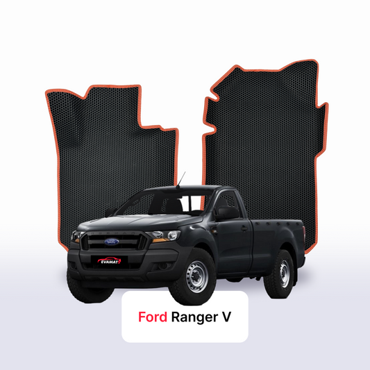 Autokoberce EVAMATS pro Ford Ranger 5 gen 2011-2022 rok PICK-UP jednokabinová (po faceliftu)