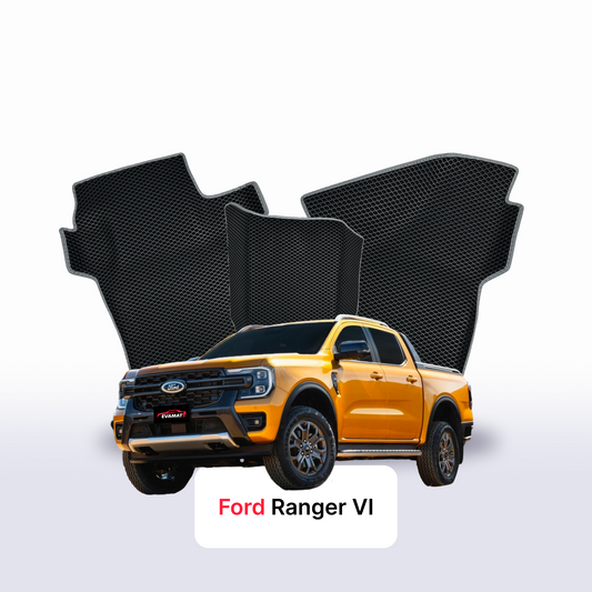 Autokoberce EVAMATS pro Ford Ranger 6 gen 2022-2025 rok PICK-UP dvoukabina (Double Cab)