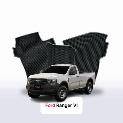 Autokoberce EVAMATS pro Ford Ranger 6 gen 2022-2025 rok PICK-UP jednokabinová