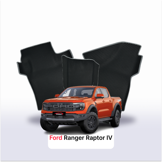 Autokoberce EVAMATS pro Ford Ranger Raptor 6 gen 2022-2025 rok PICK-UP dvoukabina
