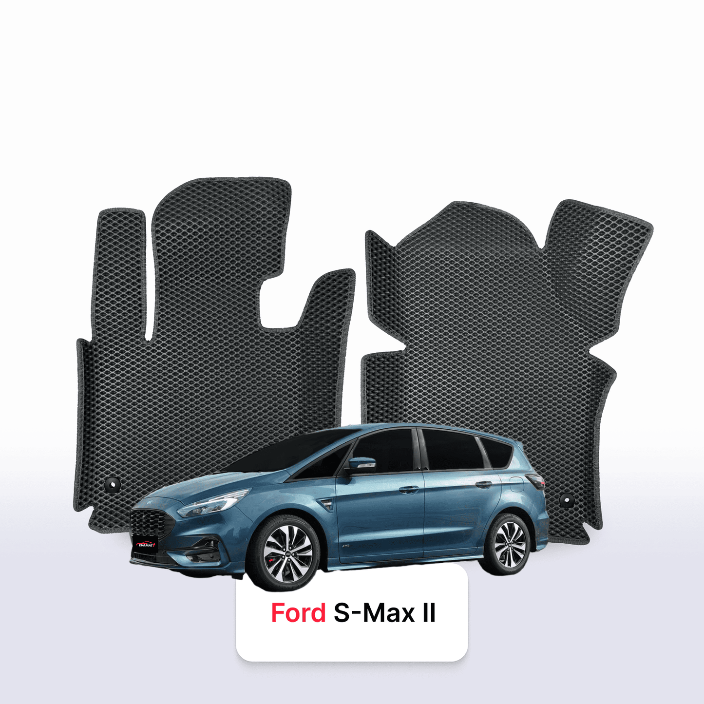 Autokoberce EVA pro Ford S-MAX(MK2) 2 gen 2015-2023 r. MINIVAN 7  míst