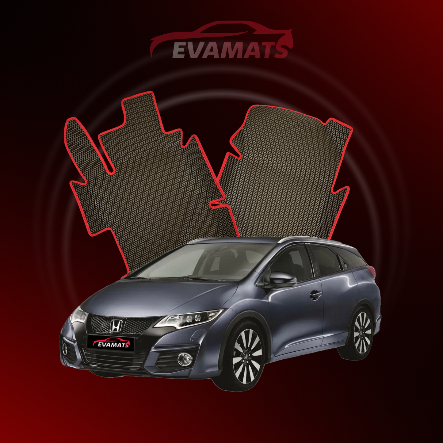 Autokoberce EVAMATS pro Honda Civic 9 gen 2011-2017 rok STATION WAGON