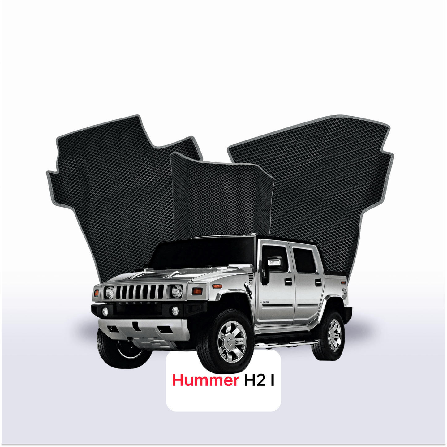 Autokoberce EVAMATS pro Hummer H2 1 gen 2002-2009 rok PICK-UP dvoukabina