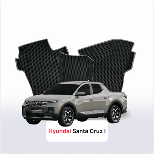Autokoberce EVAMATS pro Hyundai Santa Cruz 1 gen 2021-2025 rok PICK-UP dvoukabina