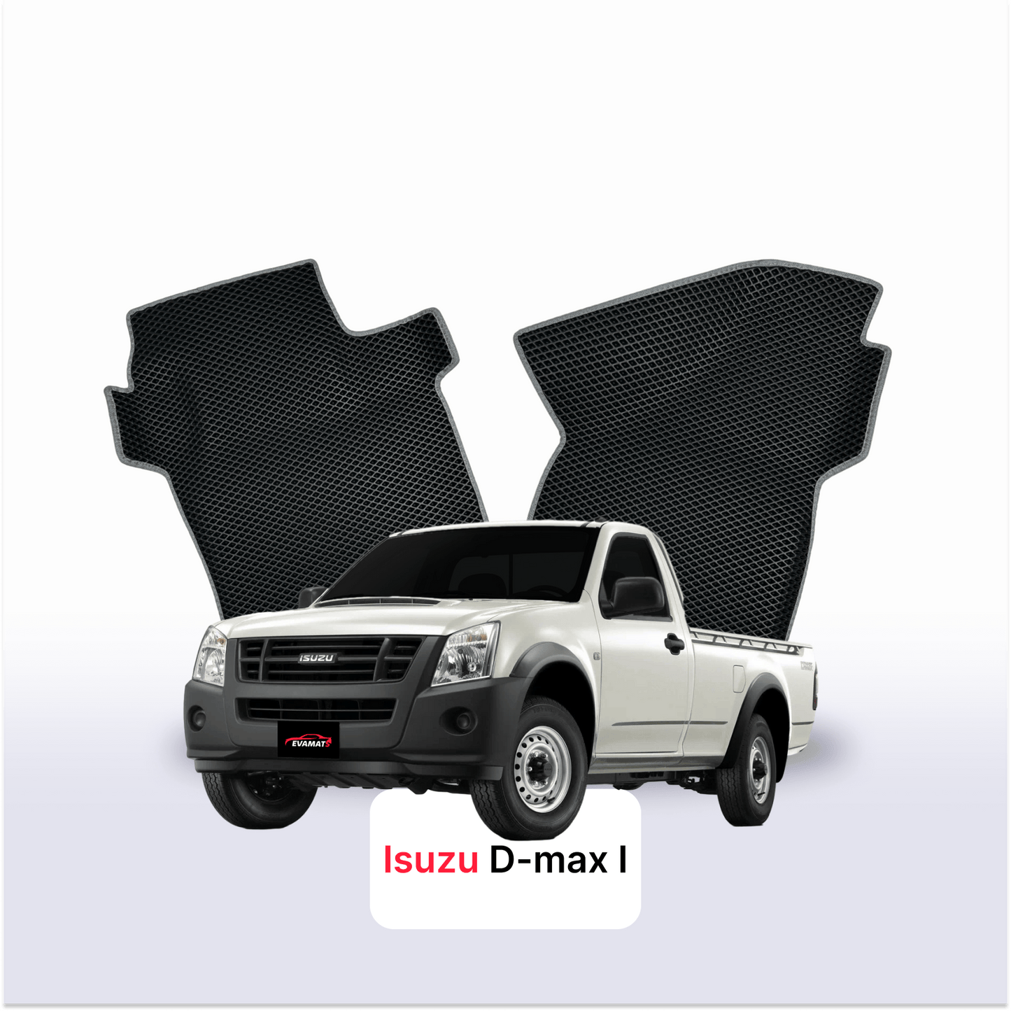 Autokoberce EVAMATS pro Isuzu D-Max 1 gen 2002-2012 rok PICK-UP jednokabinová
