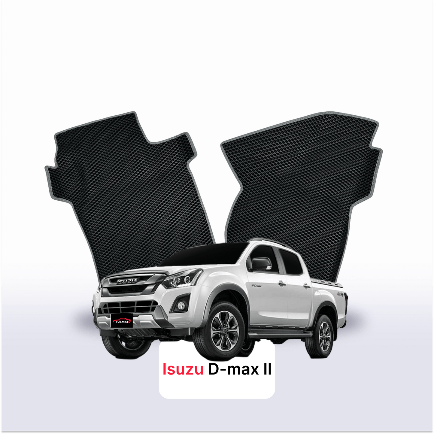 Autokoberce EVAMATS pro Isuzu D-Max 2 gen 2012-2019 rok PICK-UP dvoukabina