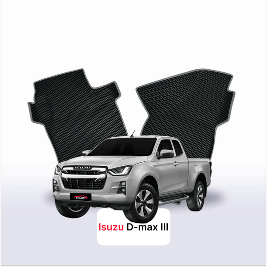Autokoberce EVAMATS pro Isuzu D-Max 3 gen 2019-2025 rok PICK-UP jedna a půl kabina