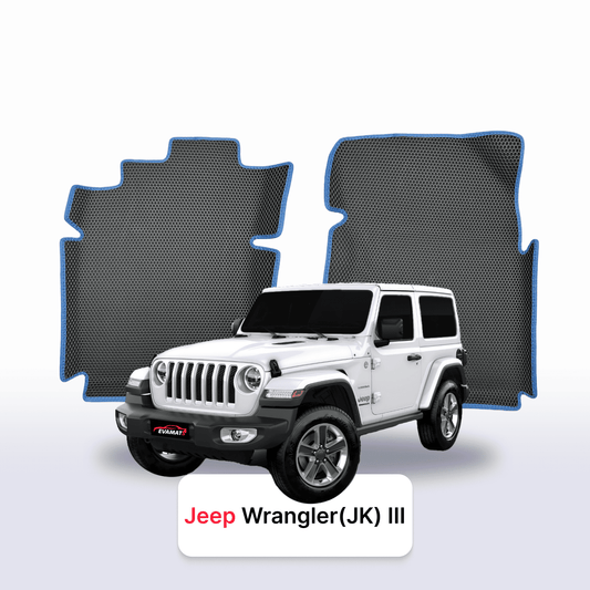 Autokoberce EVAMATS pro Jeep Wrangler(JK) 3 gen 2007-2018 rok SUV 3dv.