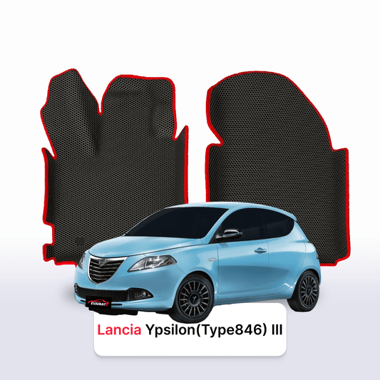 Autokoberce EVAMATS pro Lancia Ypsilon (Typ846) 3 gen 2011-2023 rok HATCHBACK 3dv.