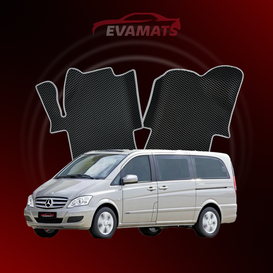 Autokoberce EVAMATS pro Mercedes-Benz Viano (W639) 2003 – 2014 rok LONG MINIVAN