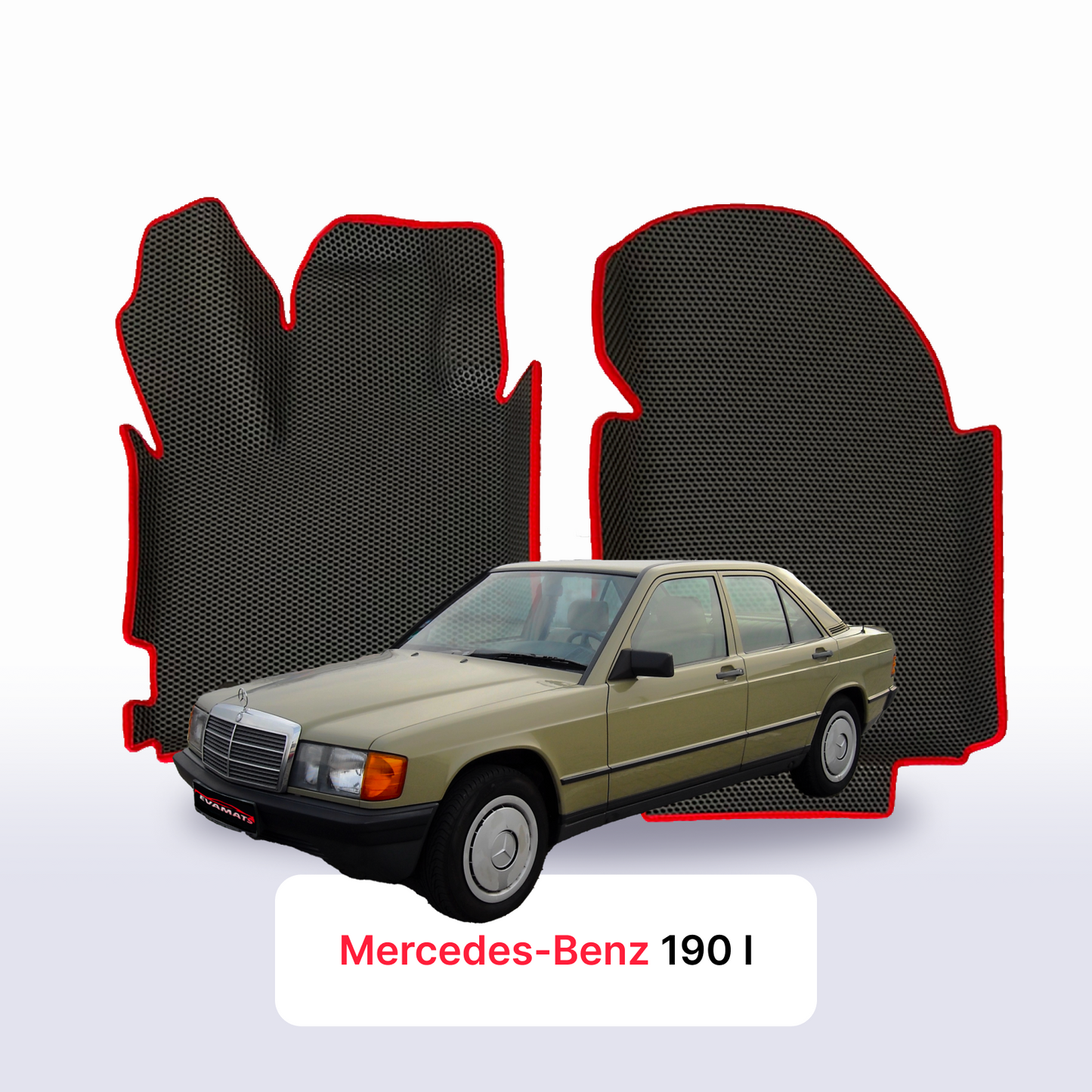 Autokoberce EVAMATS pro Mercedes-Benz 190 (W201) 1982-1993 rok výroby SEDAN