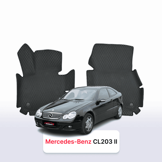 Autokoberce EVAMATS pro Mercedes-Benz C-třída (CL203) 2. generace 2000-2008 rok HATCHBACK 3 dveře Autokoberce EVAMATS pro Mercedes-Benz C-třída (CL203) 2. generace 2000-2008 rok HATCHBACK 3 dveře
