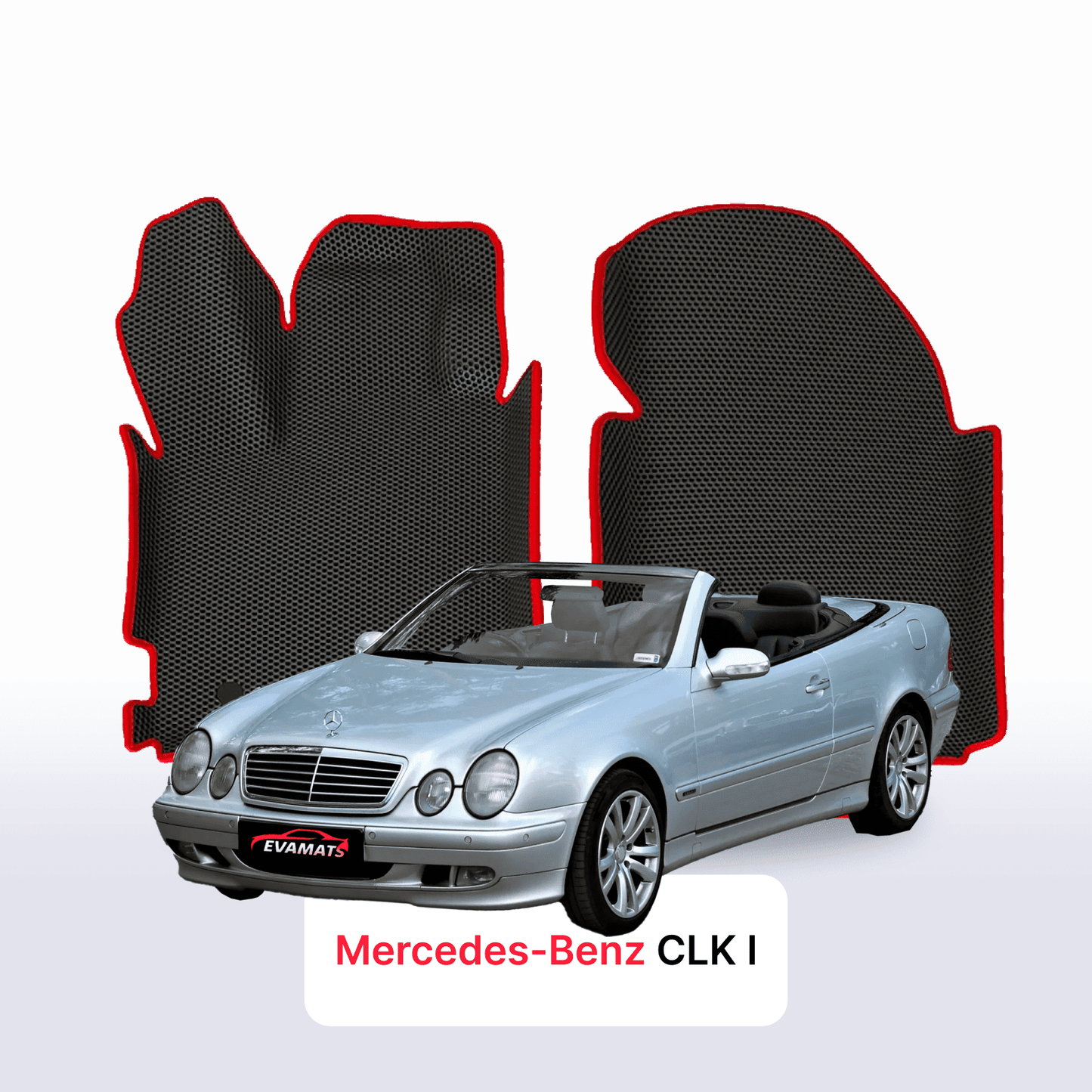 Autokoberce EVAMATS pro Mercedes-Benz CLK 1 gen (C208) 1997 – 2002 rok CABRIO