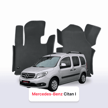 Autokoberce EVAMATS pro Mercedes-Benz Citan 1 gen (W415) 2012 – 2021 rok KOMBIVAN