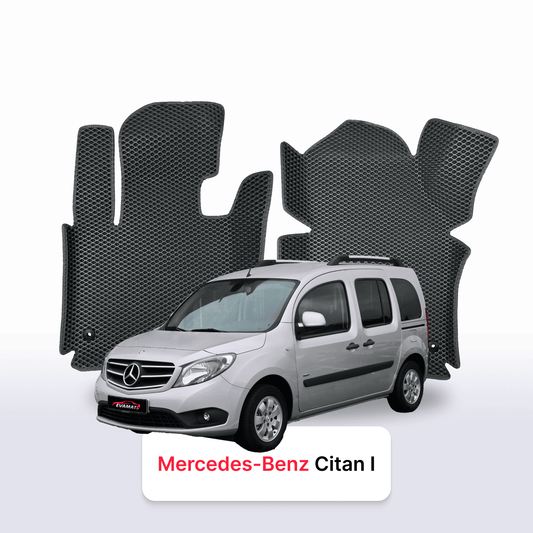 Autokoberce EVAMATS pro Mercedes-Benz Citan 1 gen (W415) 2012 – 2021 rok KOMBIVAN
