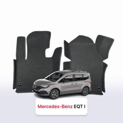Autokoberce EVAMATS pro Mercedes-Benz EQT 1. generace 2021-2025 MINIVAN 7 míst