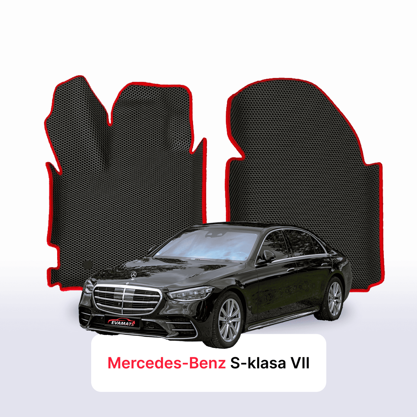 Autokoberce EVAMATS pro Mercedes-Benz S-class 7 gen (W223) 2020-2025 rok Sedan